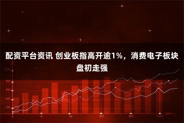 配资平台资讯 创业板指高开逾1%，消费电子板块盘初走强